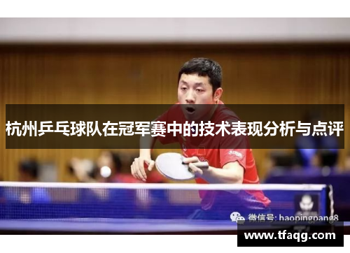 杭州乒乓球队在冠军赛中的技术表现分析与点评
